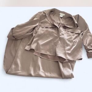 Dusty Pink Women skirt and crop top set